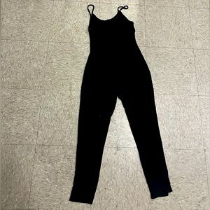 Black spaghetti strap body suit